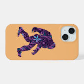 FLORALE BIGFOOT iPhone 15 CASE (Achterkant horizontaal)