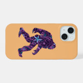 FLORALE BIGFOOT iPhone 15 CASE (Achterkant horizontaal)
