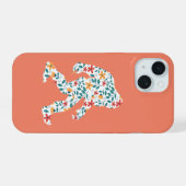 FLORALE BIGFOOT iPhone 15 CASE (Achterkant horizontaal)