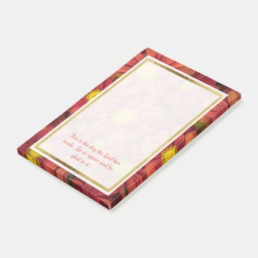 Florale Bijbeltekst Post-it Post-it® Notes (Schuin)