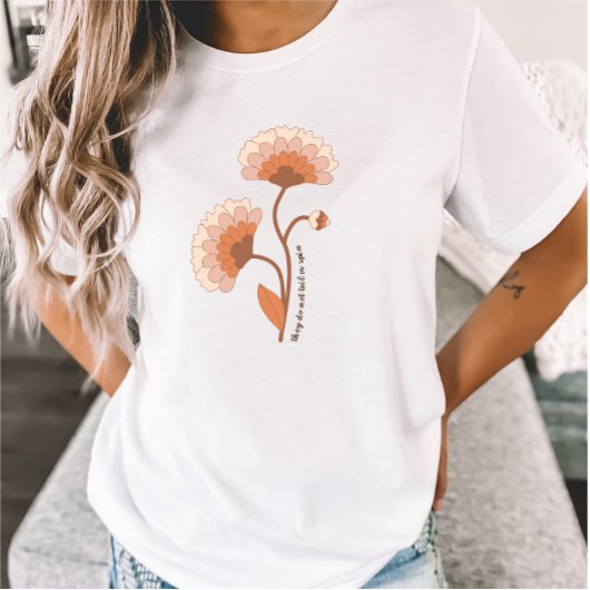 Florale Bijbeltop, Christelijk voor vrouwen T-shirt