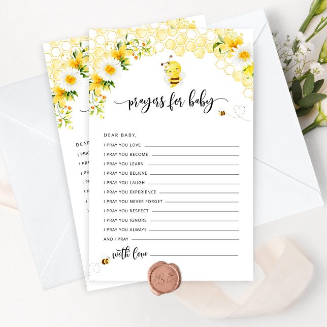 Florale bijengebeden voor de baby (Creator heeft geüpload)