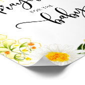 Florale bijengebeden voor de baby poster (Hoek)