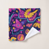 Florale Boho Abstract kleurrijk 11 Bad Handdoek (Wasdoekje)