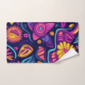 Florale Boho Abstract kleurrijk 11 Bad Handdoek (Handdoek)
