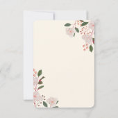 Florale Boog Bewerkbare Save The Date (Achterkant)