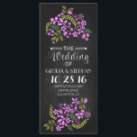 florale bordkaartjes voor bruiloft programmakaart<br><div class="desc">schattige en fancy diverse paardenbloemen,  zijnde bruiloft-programma's</div>