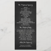 florale bordkaartjes voor bruiloft programmakaart (Achterkant)