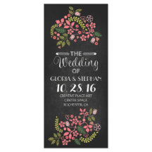 florale bordkaartjes voor bruiloft