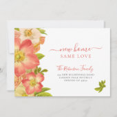 Florale botanische bloei elegant aankondiging (Voorkant)