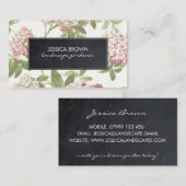 florale botanische hydrangea visitekaartje (Voorkant / Achterkant)