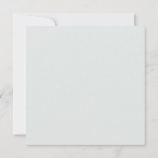 Florale botanische illustratie Save the date Squar Kaart (Achterkant)