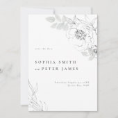 Florale botanische illustratie Sla de datum op Kaart (Voorkant)