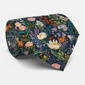 Florale botanische illustratie stropdas (Opgerold)