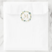Florale botanische monogram sticker (Tas)