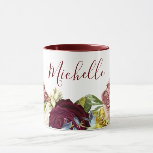 Florale botanische naam mok (Midden)