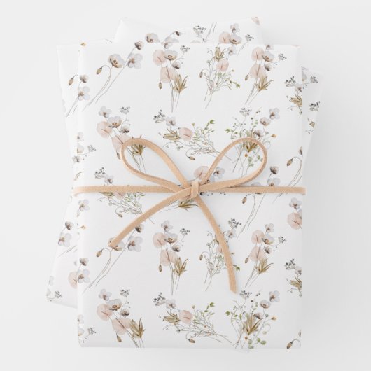 Florale botanische papierbladen voor het verpakken inpakpapier vel (In situ)