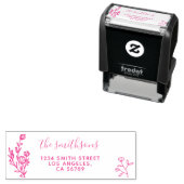 Florale Botanische Signatuur Boho Zelfinktende Stempel (In situ)