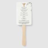 Florale botanische viering van de hand van het lev handwaaier (Achterkant)