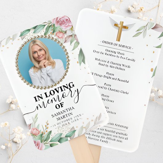 Florale botanische viering van de hand van het lev handwaaier