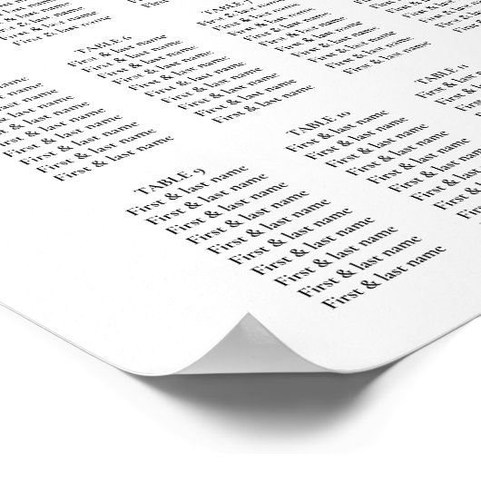 Florale botanische wilde bloemen Weddenschap Poster (Hoek)