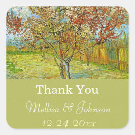  florale bruiloft gunst bedankt stickers