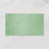 Florale bruiloft in de groene Waterverf van Blush  Plaatskaartje (Achterkant)