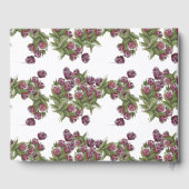 Florale bruiloft met rozen knoppen gastenboek (Achterkant)