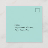  florale bruiloft rsvp omsluitingskaart informatiekaartje (Achterkant)