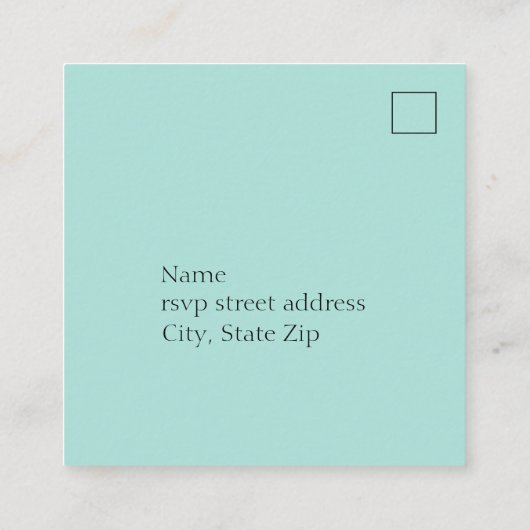 florale bruiloft rsvp omsluitingskaart informatiekaartje (Achterkant)