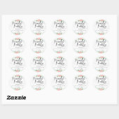 Florale brunch en bruisende bruiloft sticker (Vel)