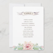 Florale cactus en succulent. Wedijzerskaart Kaart (Voorkant)