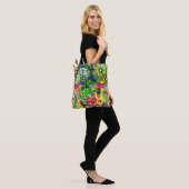 florale canvas tas (Op model)
