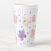 Florale Celestial Stars Latte Mok (Voorkant)