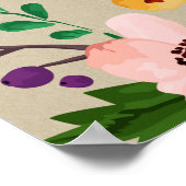 florale citaat mooi Be You Tiful art poster (Hoek)