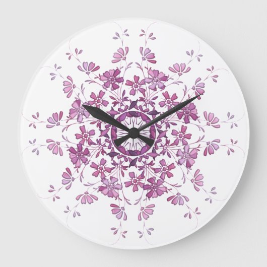 florale  component grote klok (Voorkant)