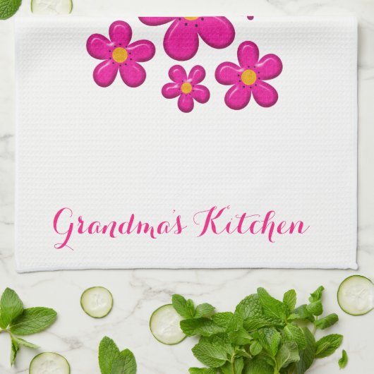 florale  component theedoek (Gevouwen)