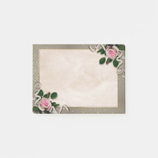 Florale  decoratie post-it® notes (Voorkant)