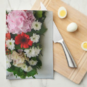 Florale decoratie theedoek (Quarter Fold)