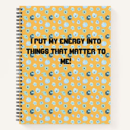 Florale dingen die belangrijk zijn notitieboek