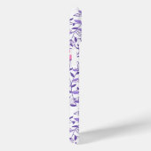 Florale doodles roze en violet Case-Mate iPhone case (Achterkant / Rechts)