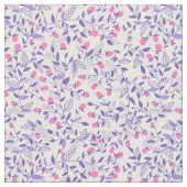 Florale doodles roze en violet stof (Close Up)