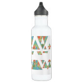Florale driehoeken en pijlen waterfles (Rechts)