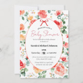 Florale Droom Baby Shower Kaart (Voorkant)