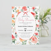 Florale Droom Baby Shower Kaart (Staand voorkant)
