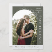 Florale Eenvoud 1 Rozemarijn Groen Save The Date (Voorkant)