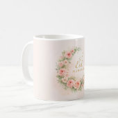 Florale Eid Mubarak Mok – Roze Islamitisch Cadeau (Voorkant links)