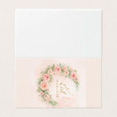 Florale Eid Mubarak – Roze Islamitisch Cadeau f Kaart (Buitenkant ongevouwen)
