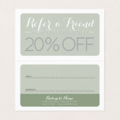 florale elegantie na verwijzing visitekaartje (Binnenkant ongevouwen)