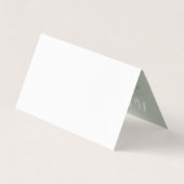 florale elegantie na verwijzing visitekaartje (Achterkant)